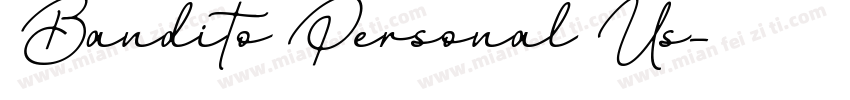 Bandito Personal Us字体转换